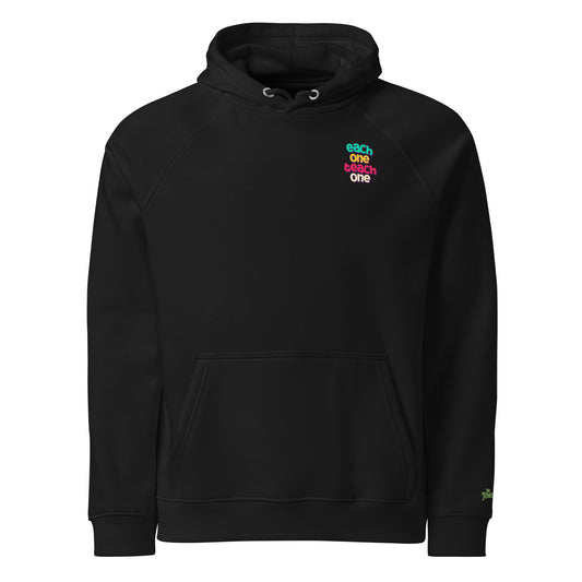 TTT240022, each one teach one, Unisex eco raglan hoodie